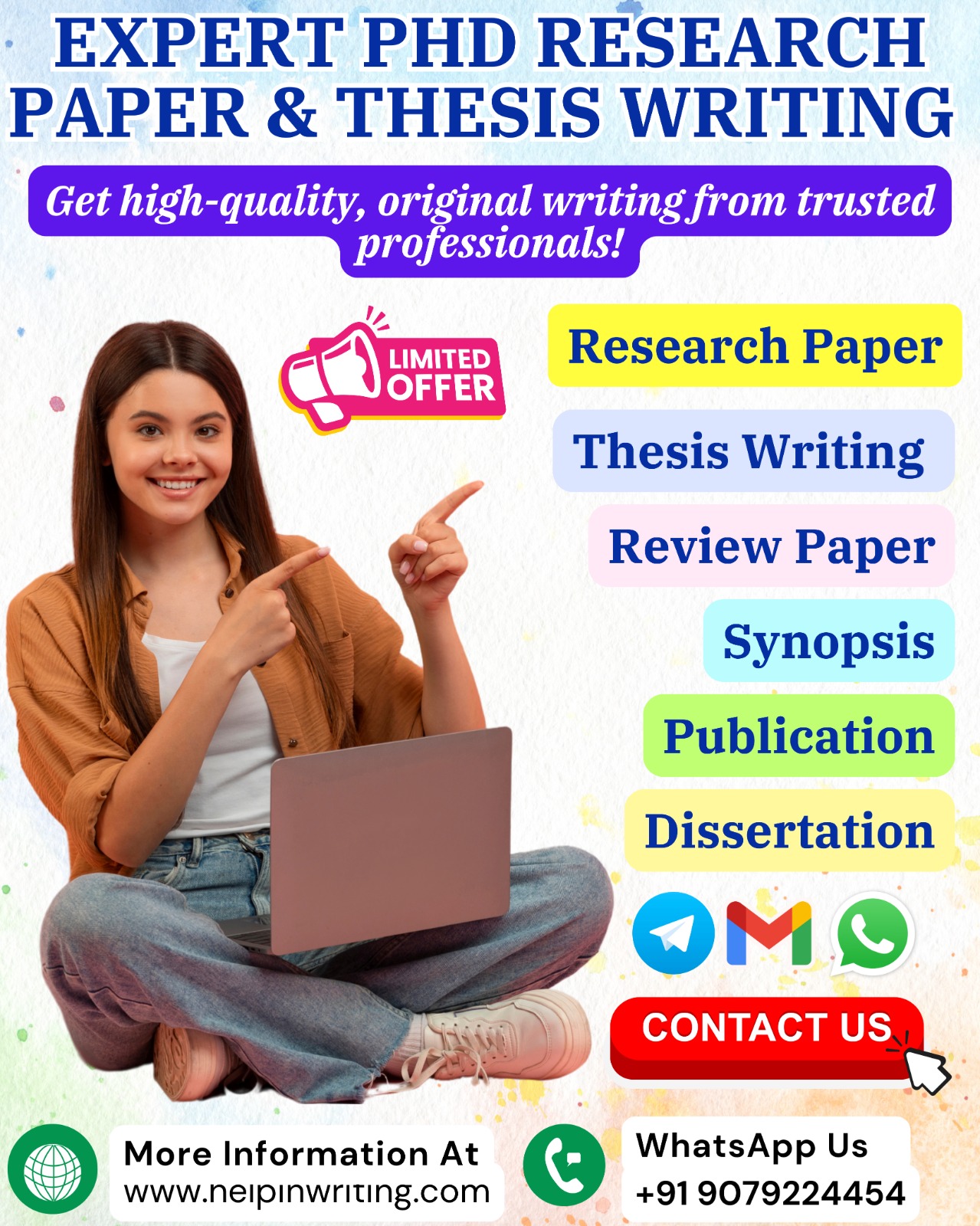 PhD Thesis and Synopsis Writing Service India - Help In Writing